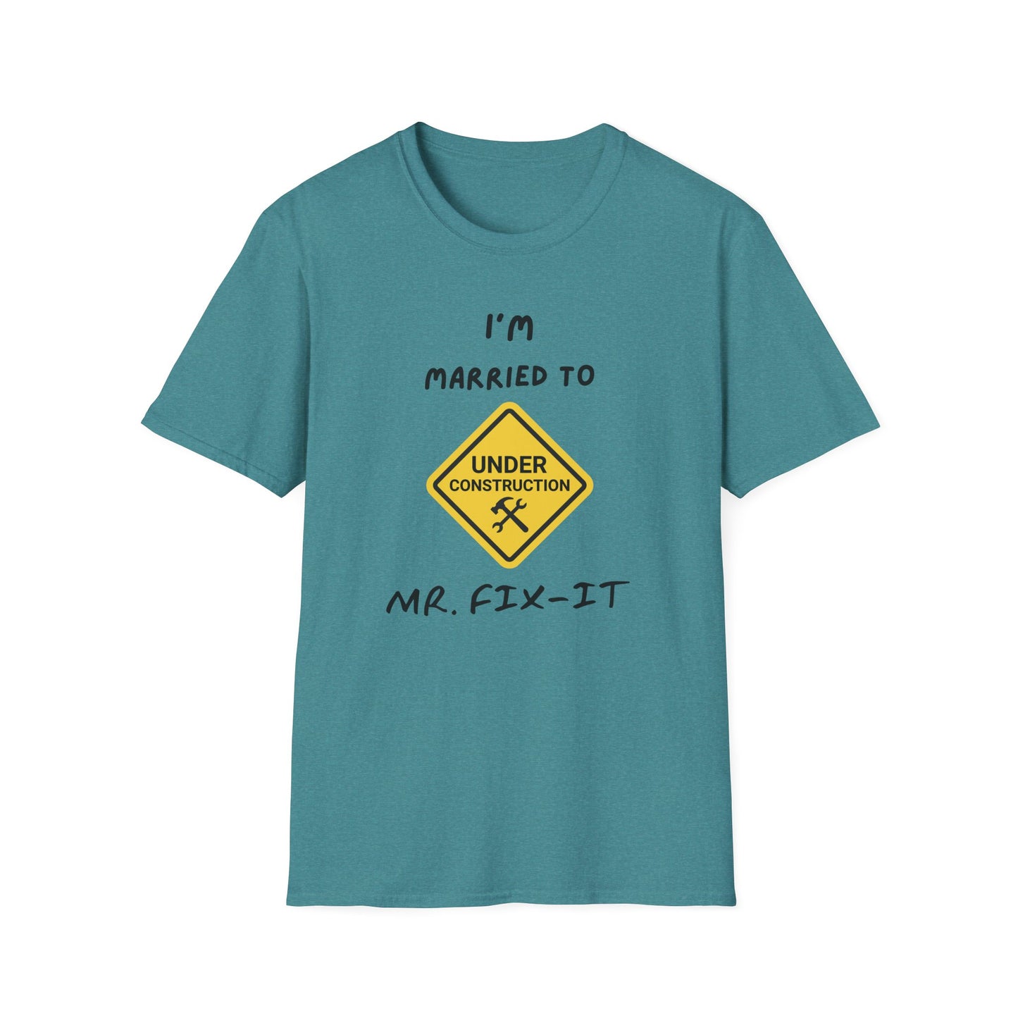 Funny Married To A Mr. Fix-It Unisex Softstyle T-Shirt