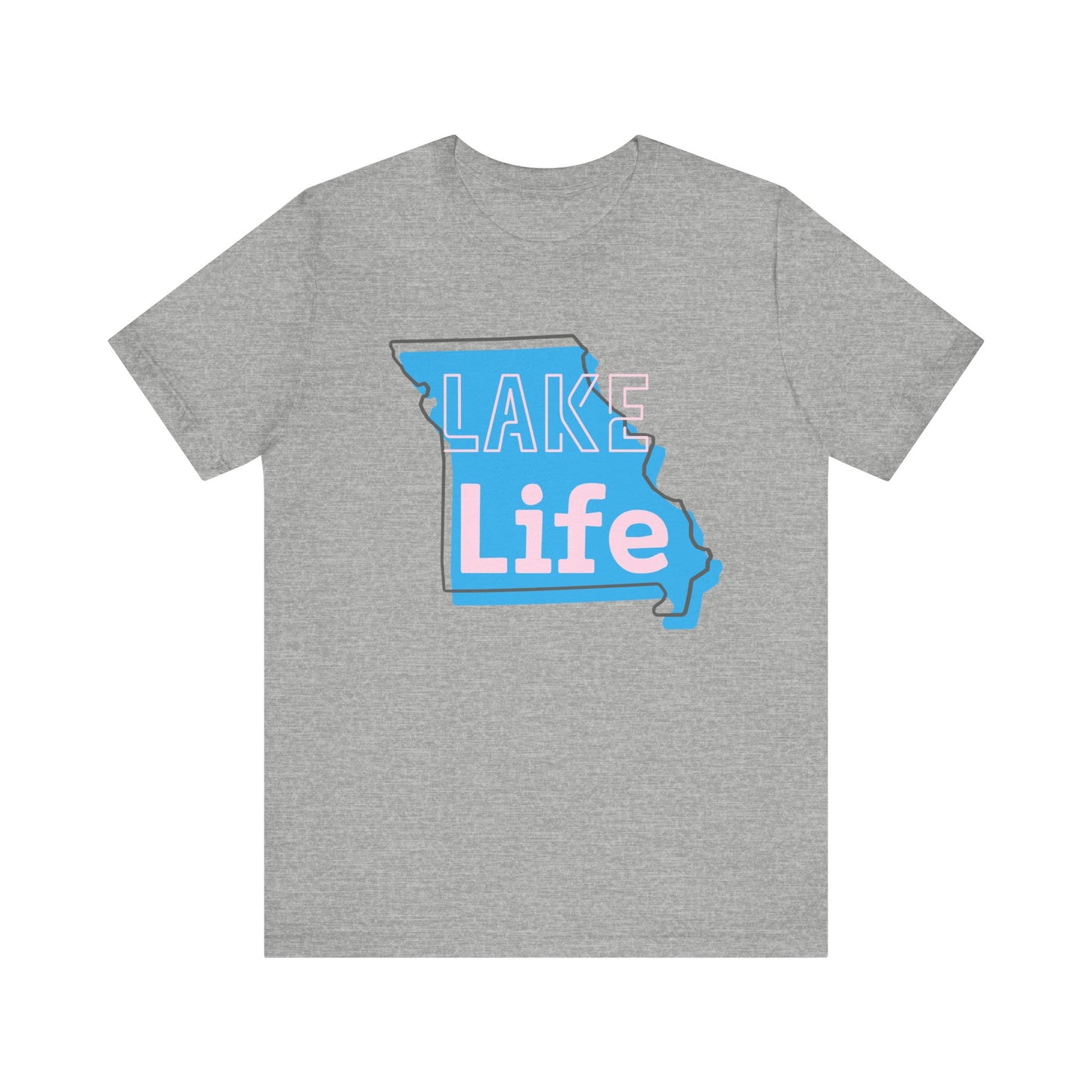 Missouri Lake Life Unisex Jersey Tee | Summer Shirt, Vacation Wear, Casual Outfit, Nature Lover Gift, Lake House Apparel