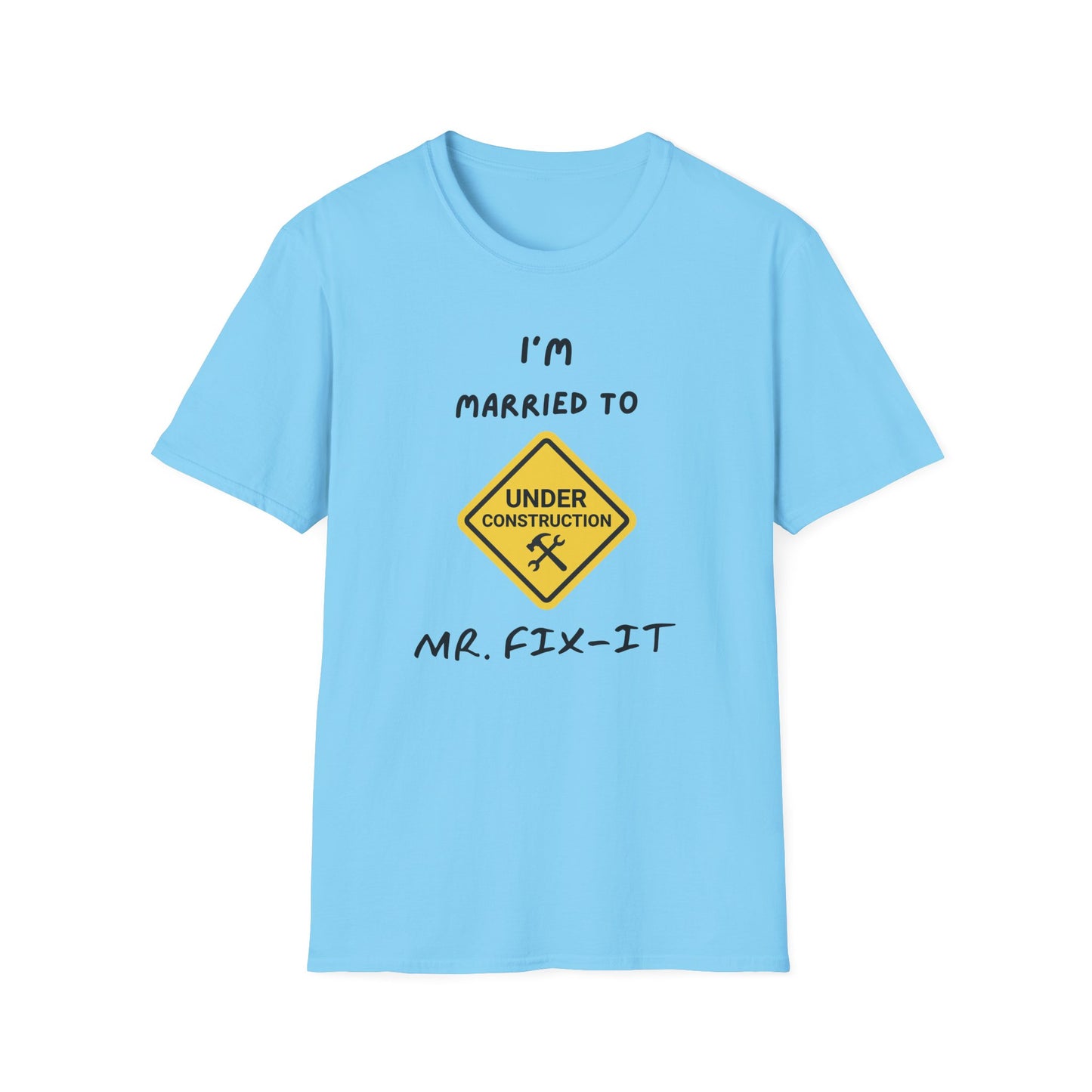 Funny Married To A Mr. Fix-It Unisex Softstyle T-Shirt