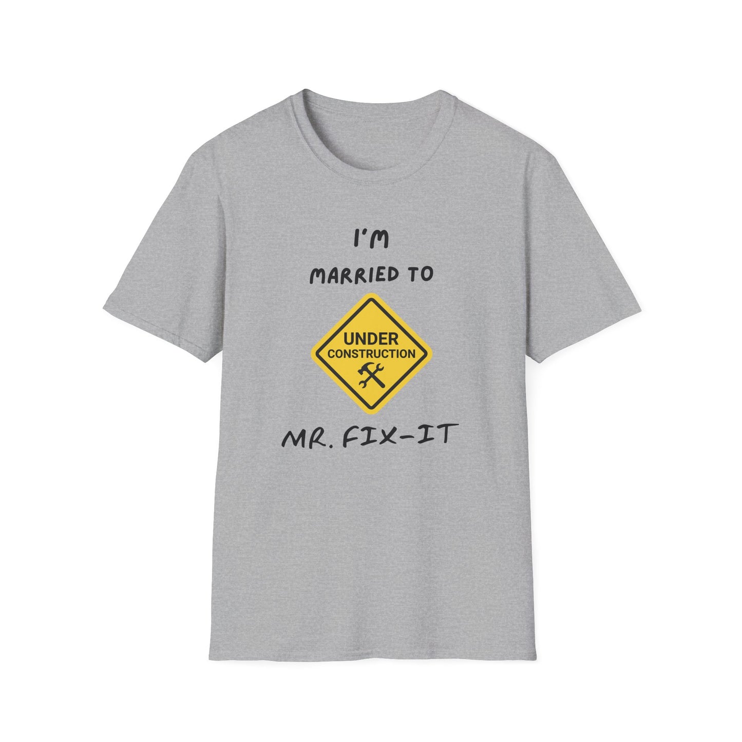 Funny Married To A Mr. Fix-It Unisex Softstyle T-Shirt