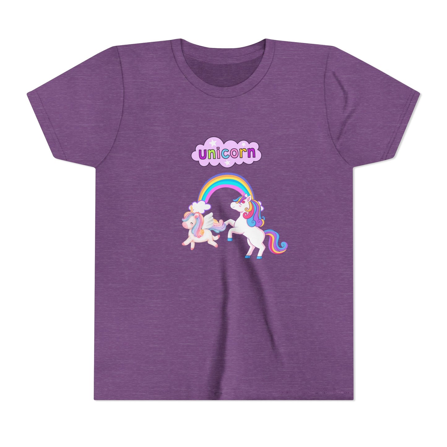 Youth Unicorn Tee, Kids Graphic T-Shirt, Rainbow Unicorn Tee, Magical Shirt for Children, Birthday Gift for Kids