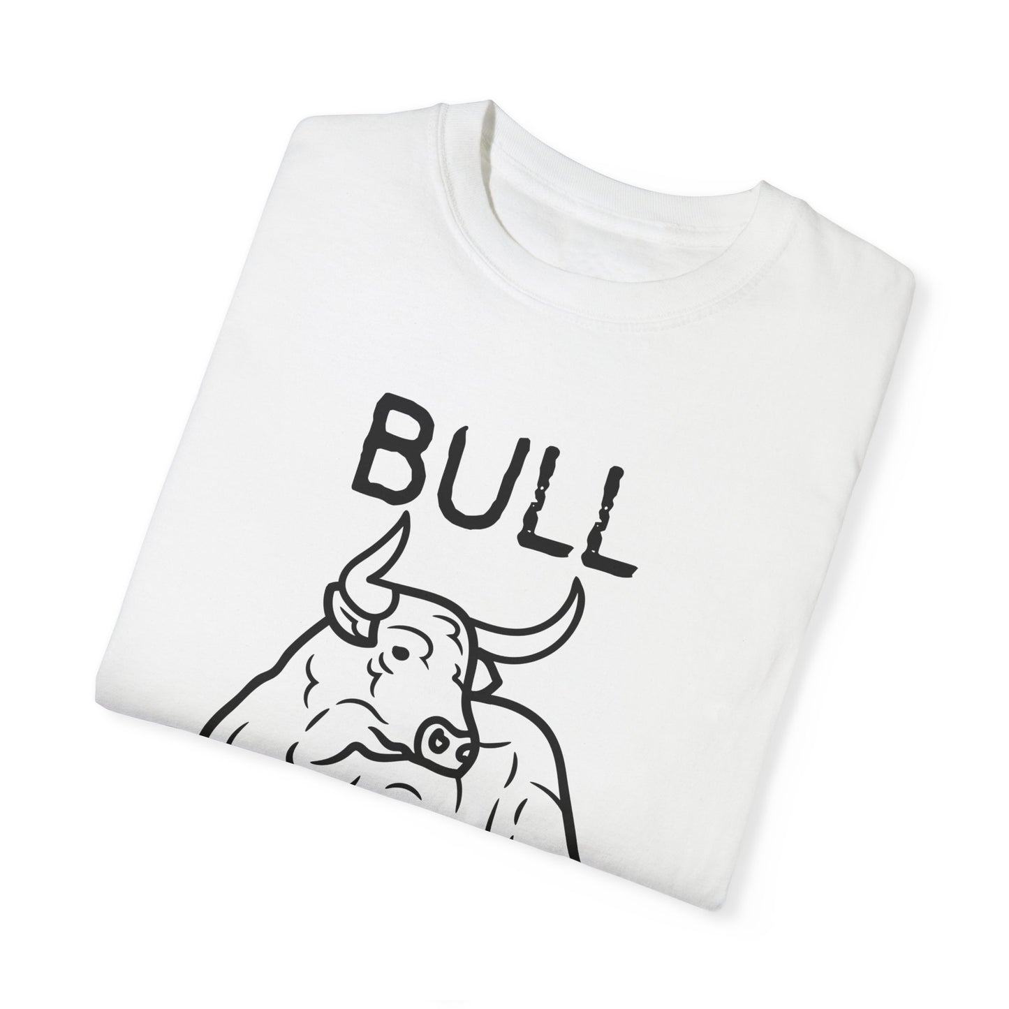 Funny Unisex Bull Shirt - Comfy Garment-Dyed Tee for Casual Wear