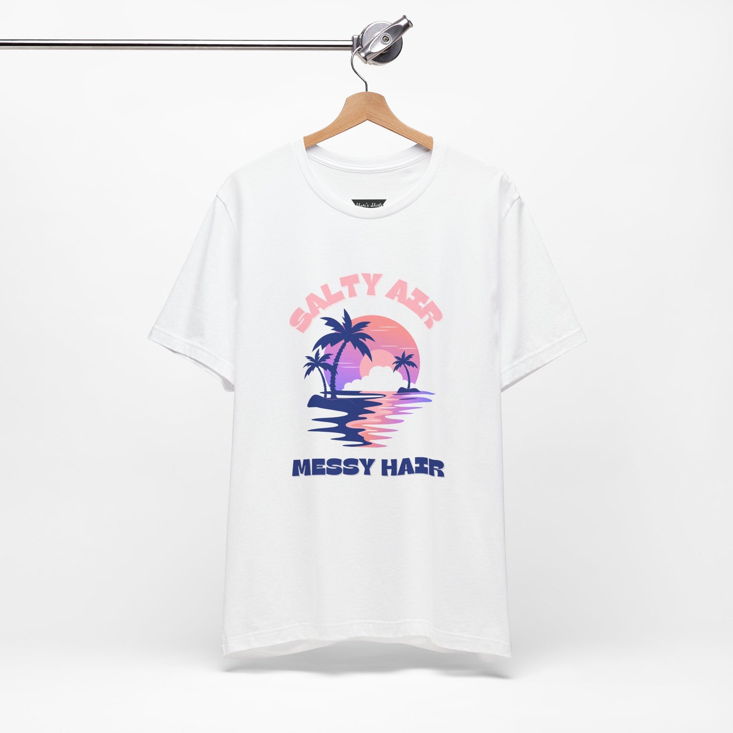 Salty Air Messy Hair T-Shirt - Unisex Beach Vibe Tee