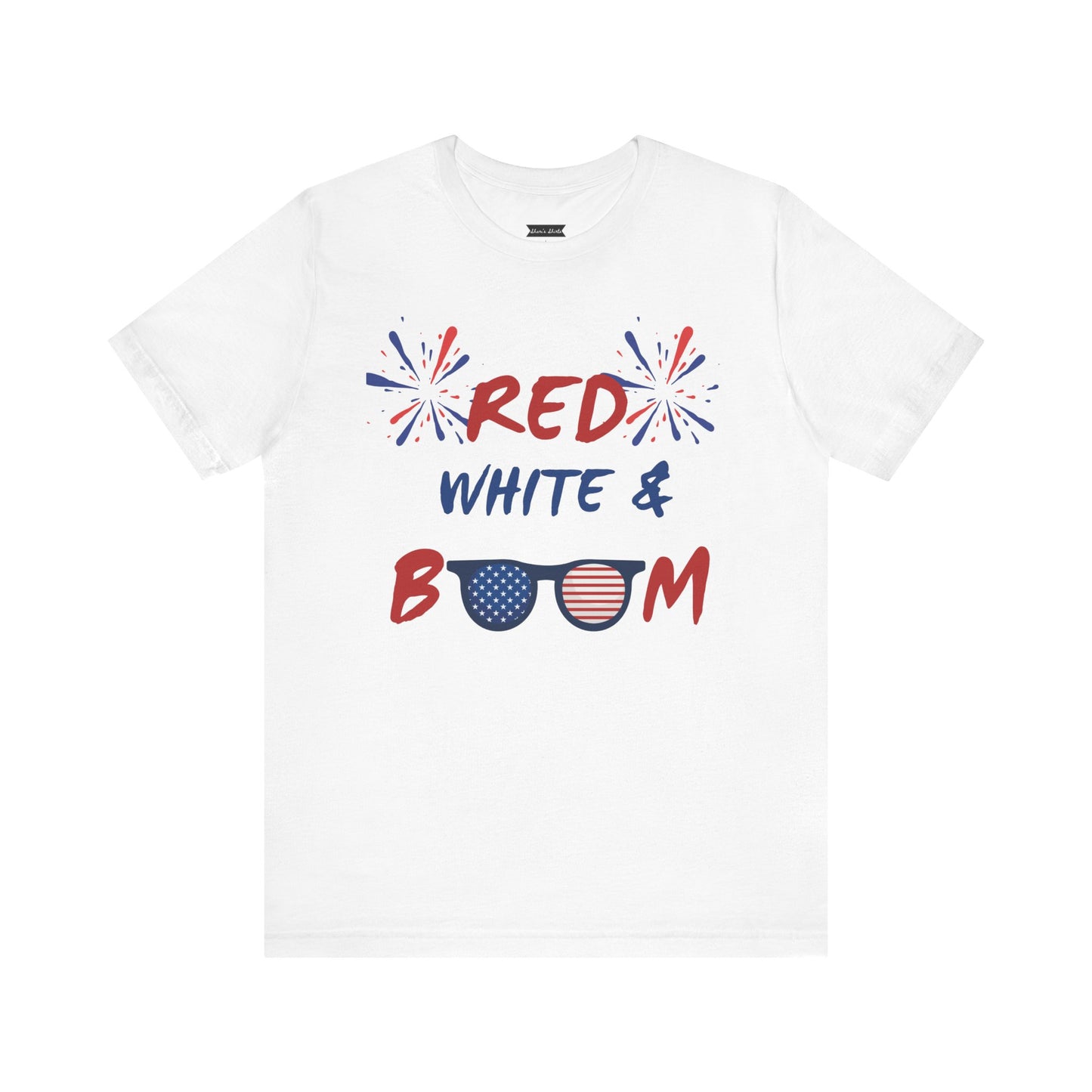 4th of July Red White & Boom Tee, Patriotic T-Shirt, Summer Celebration Shirt, USA Independence Day Apparel, BBQ & Fireworks Top