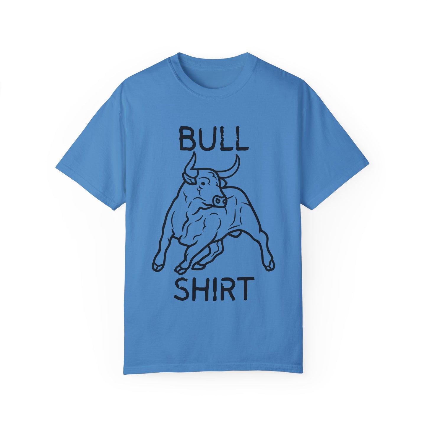 Funny Unisex Bull Shirt - Comfy Garment-Dyed Tee for Casual Wear
