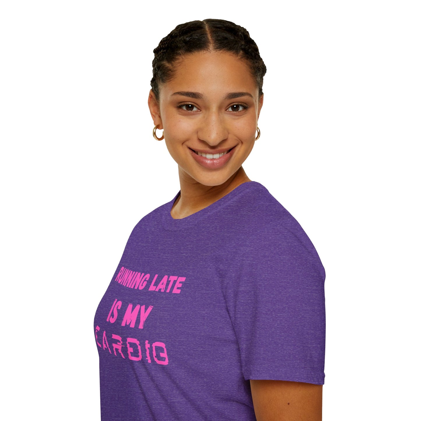 Funny Running Late Unisex T-Shirt - Softstyle Casual Tee