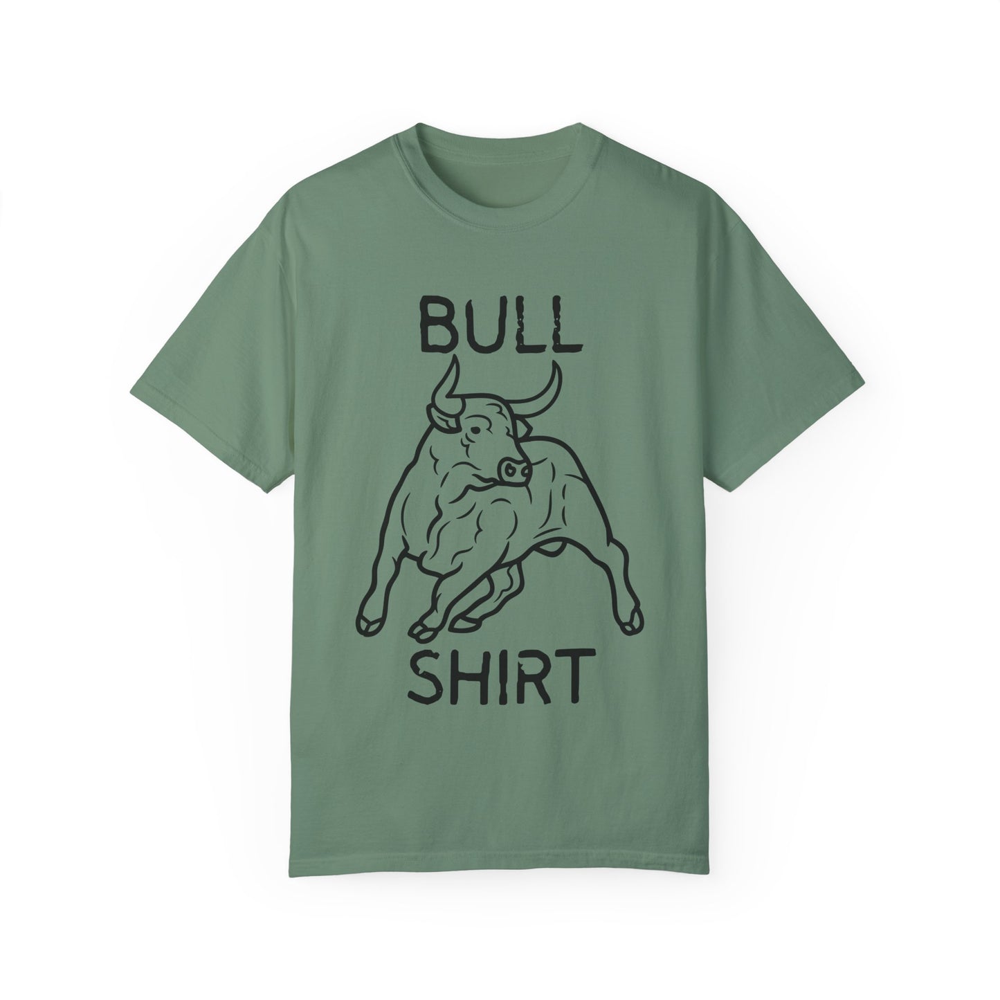 Funny Unisex Bull Shirt - Comfy Garment-Dyed Tee for Casual Wear