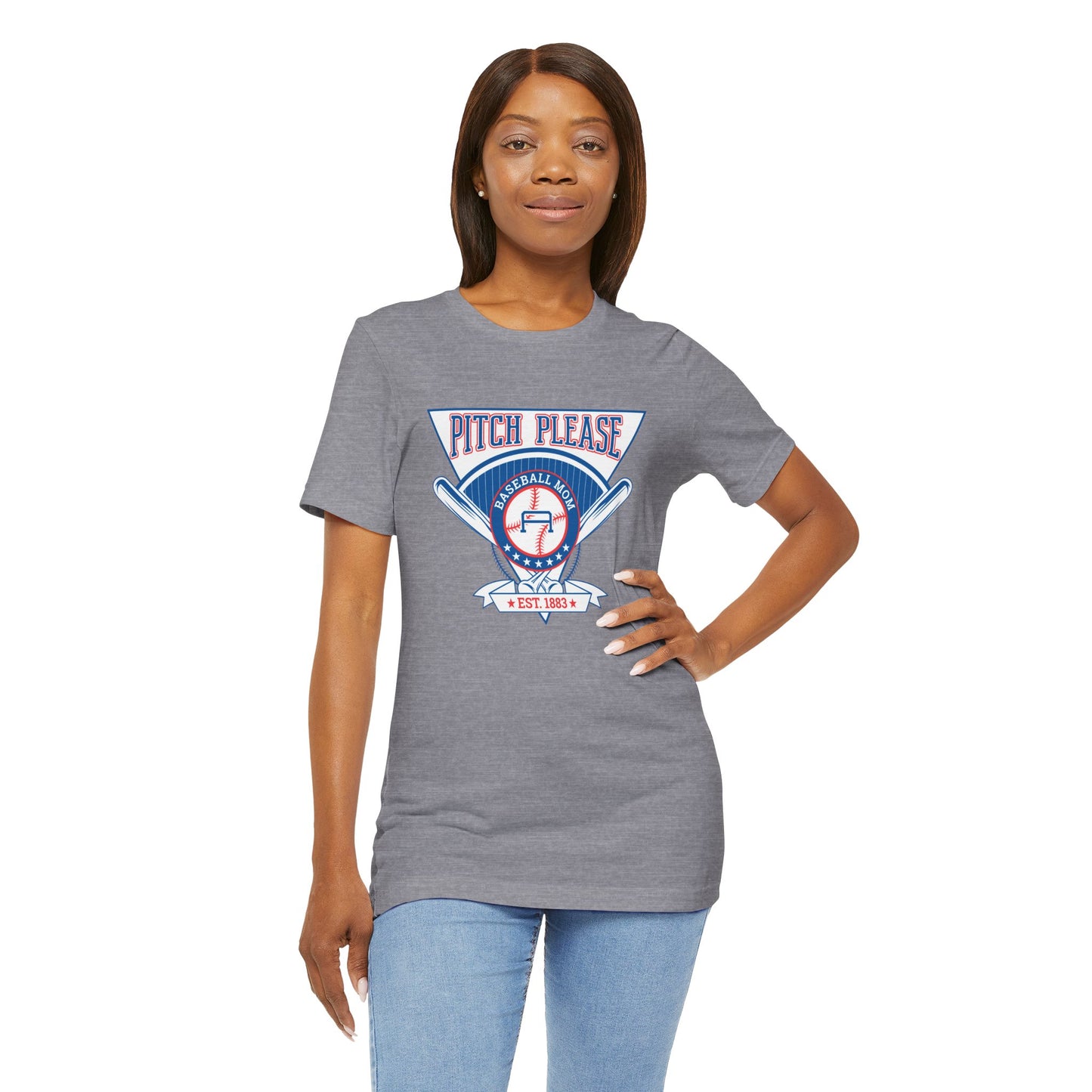 Vintage Baseball Graphic Tee - "Pitch Please" Unisex Jersey Shirt