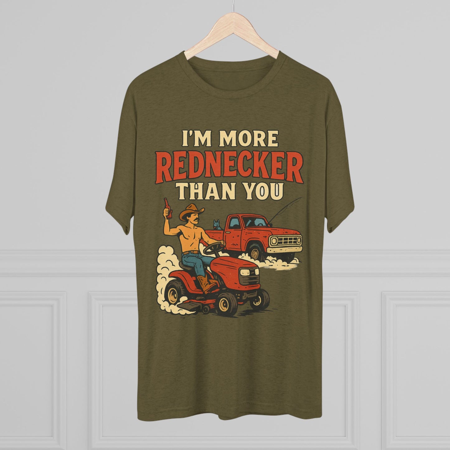 Rednecker Humor Crew Tee, Funny T-Shirt for Country Lovers, Unisex Graphic Shirt, Gift for Farmers, Outdoorsy Style Tee