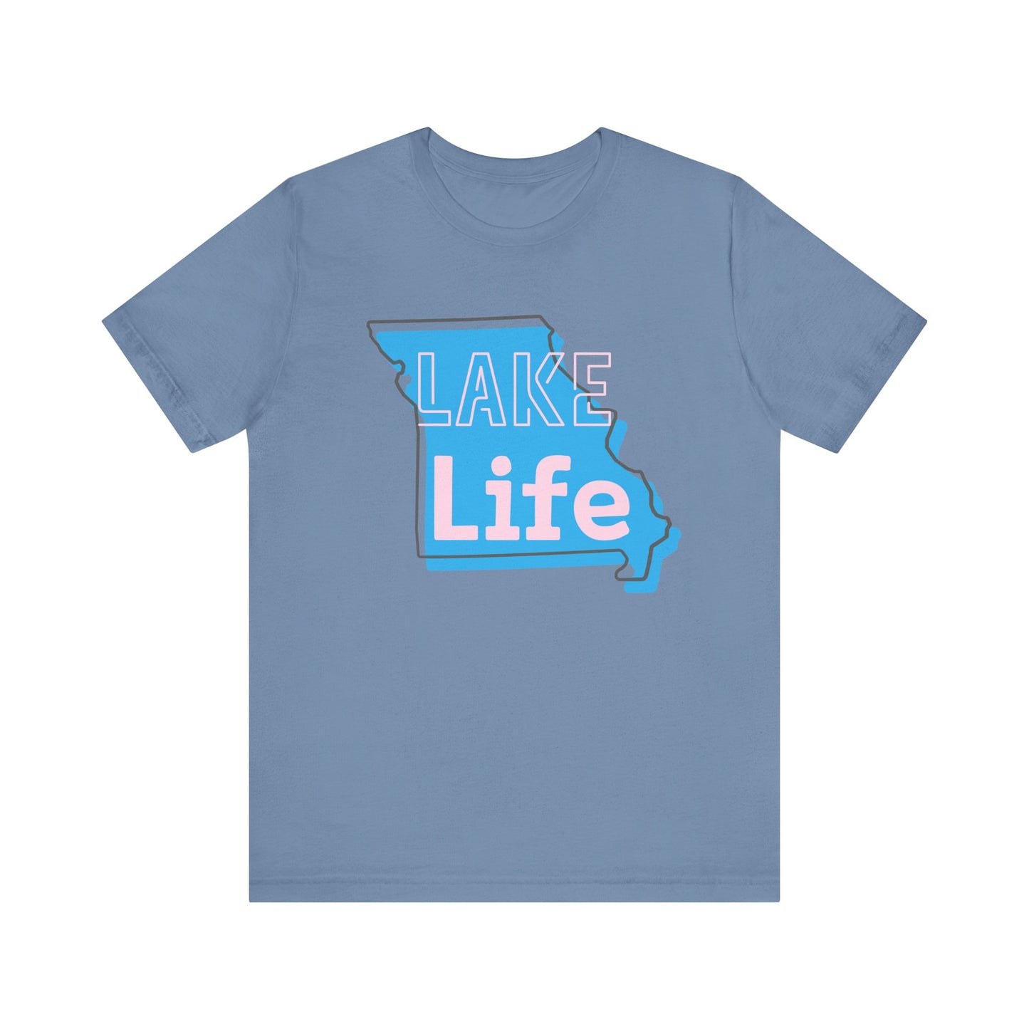Missouri Lake Life Unisex Jersey Tee | Summer Shirt, Vacation Wear, Casual Outfit, Nature Lover Gift, Lake House Apparel