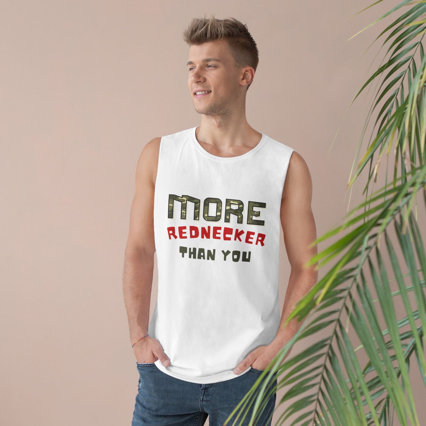 Unisex Rednecker Tank Top | Funny Graphic Sleeveless Shirt | Perfect Gift for Outdoor Lovers, BBQ Fans, Country Music Events