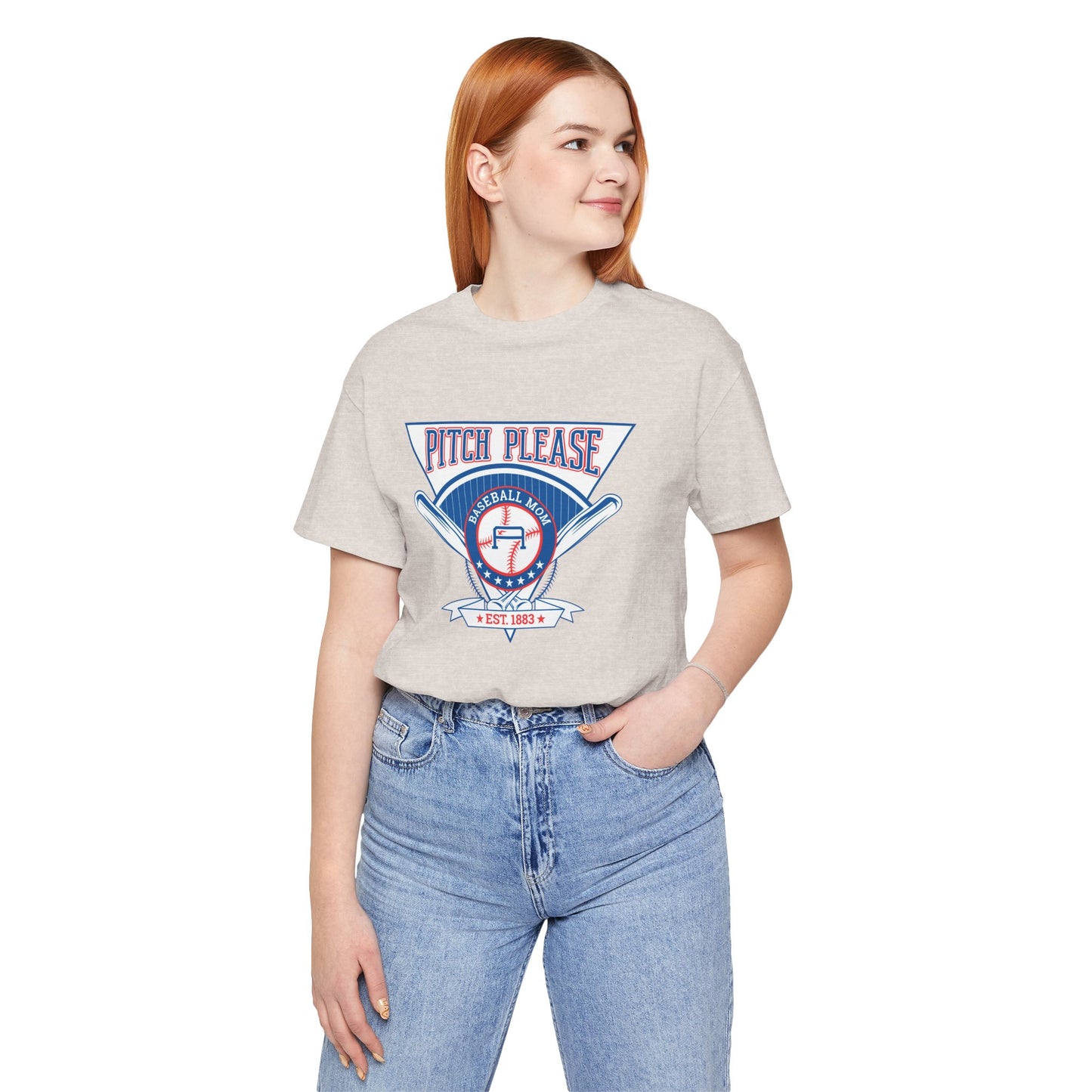 Vintage Baseball Graphic Tee - "Pitch Please" Unisex Jersey Shirt