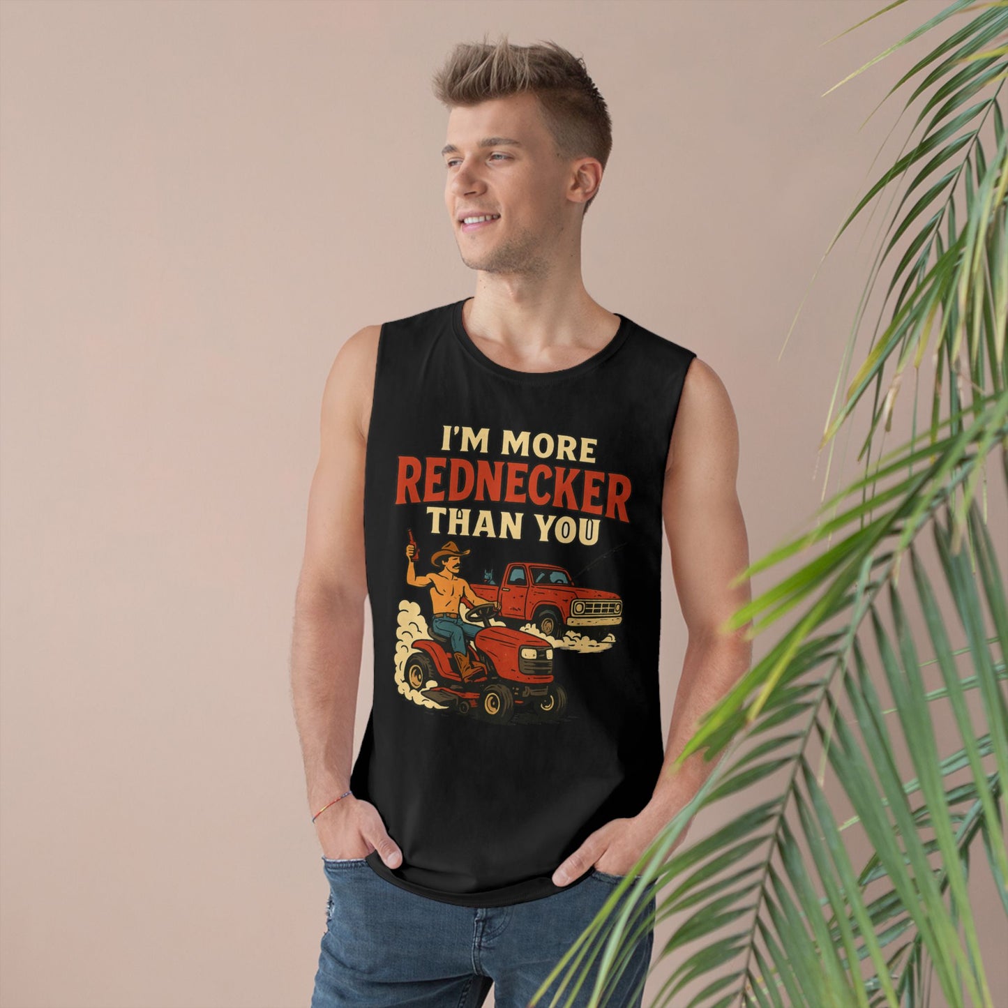 Funny Redneck Tank Top - Unisex Humor Shirt, Country Style, Summer Casual Wear, Gift for Farmers, Outdoorsy Events