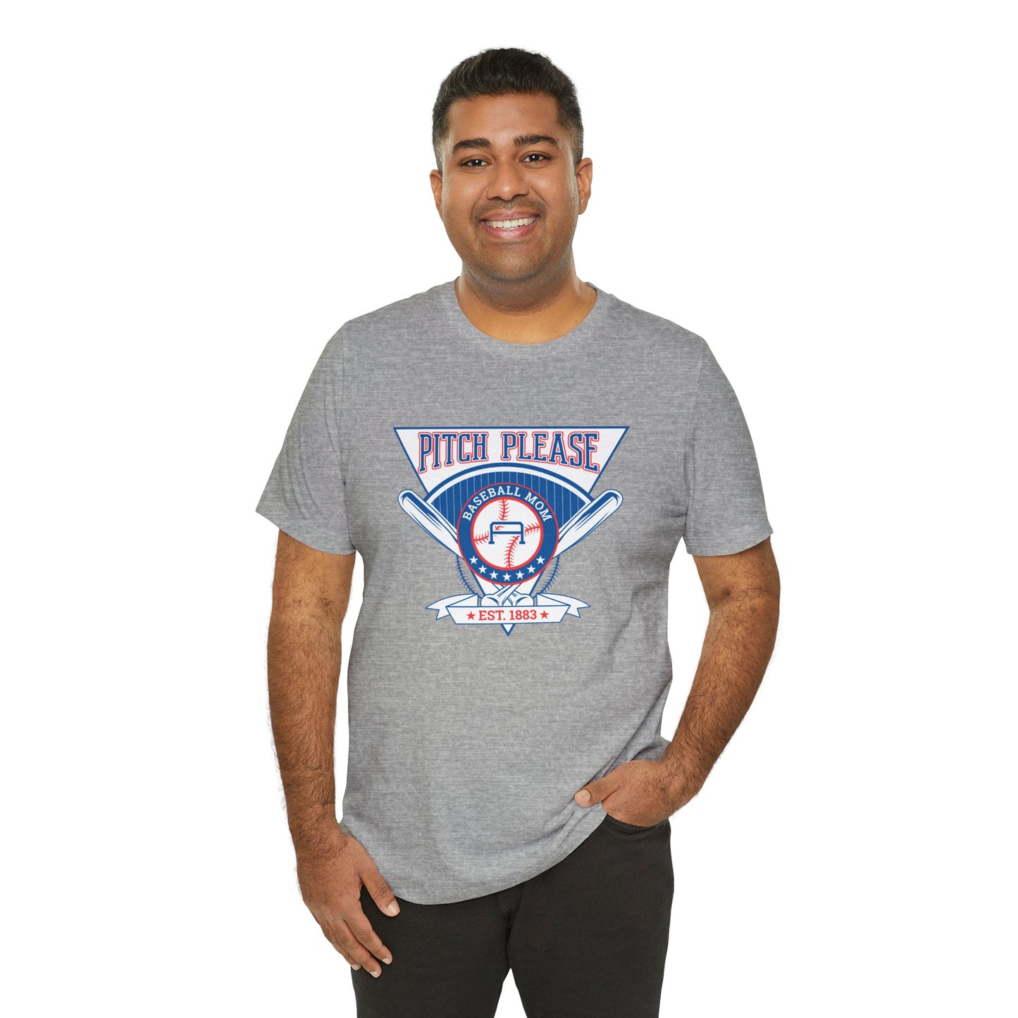 Vintage Baseball Graphic Tee - "Pitch Please" Unisex Jersey Shirt