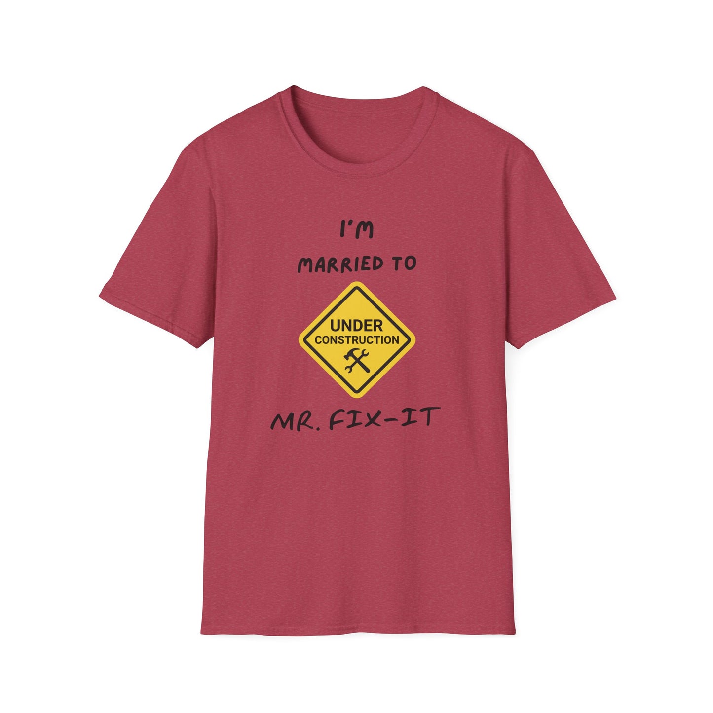 Funny Married To A Mr. Fix-It Unisex Softstyle T-Shirt