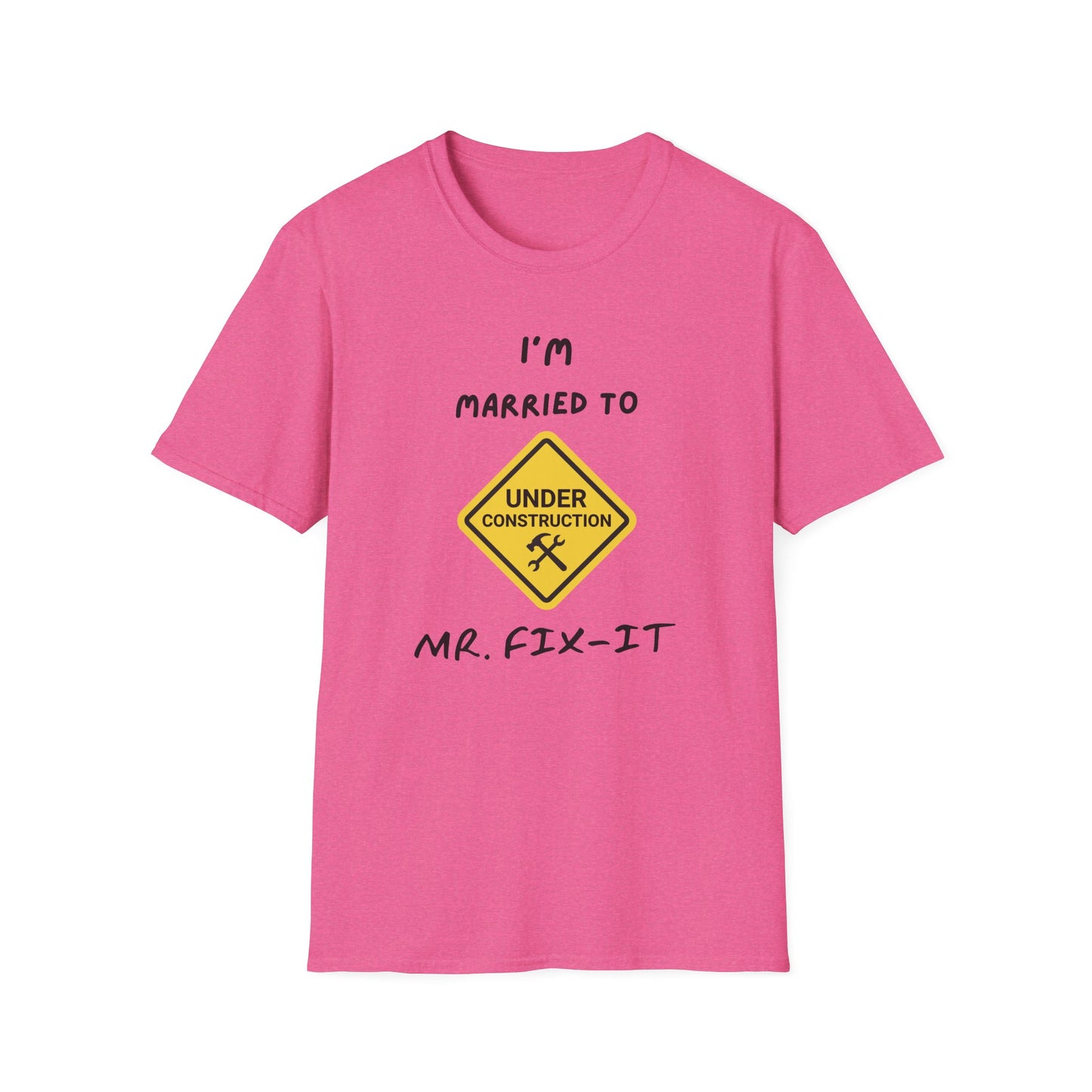 Funny Married To A Mr. Fix-It Unisex Softstyle T-Shirt