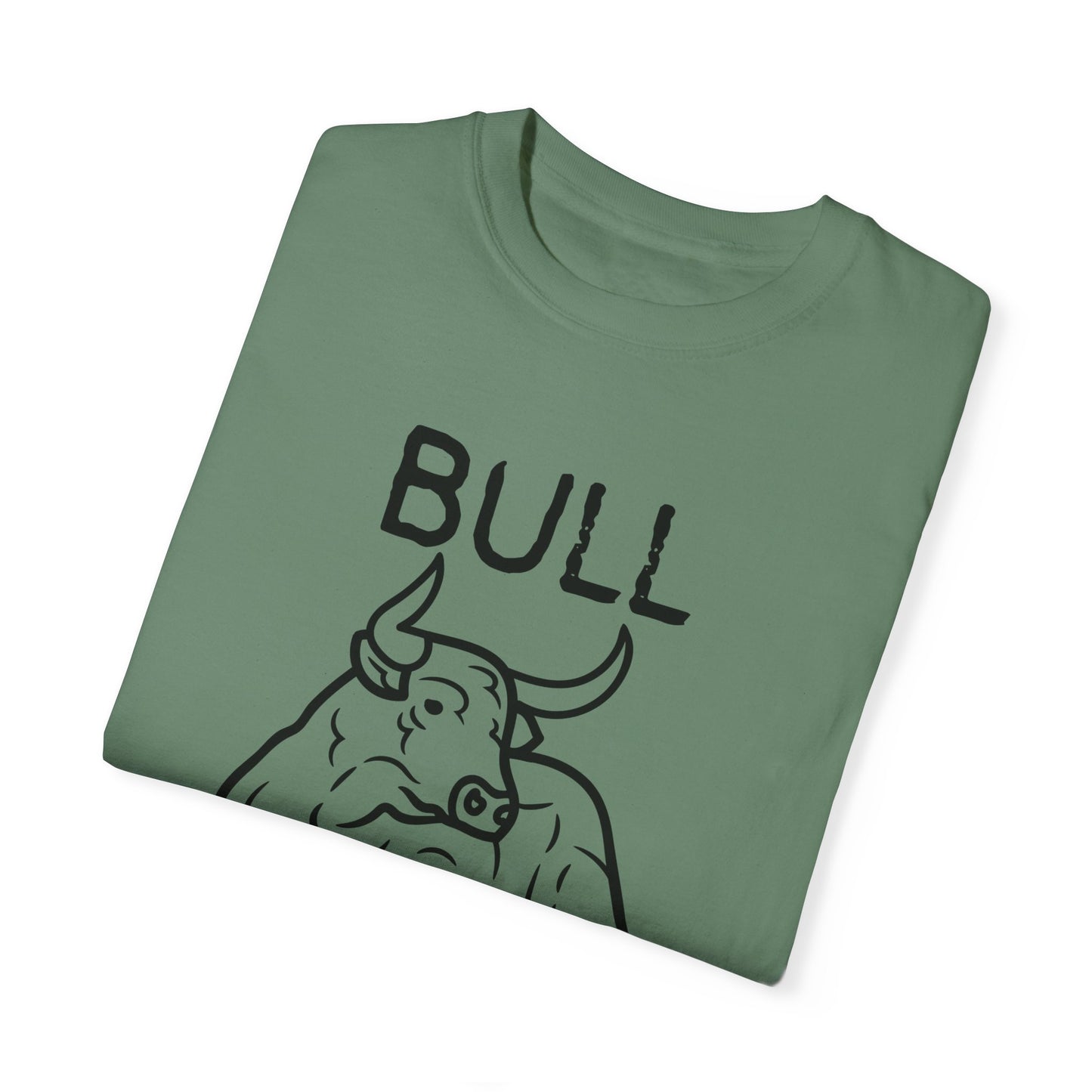 Funny Unisex Bull Shirt - Comfy Garment-Dyed Tee for Casual Wear
