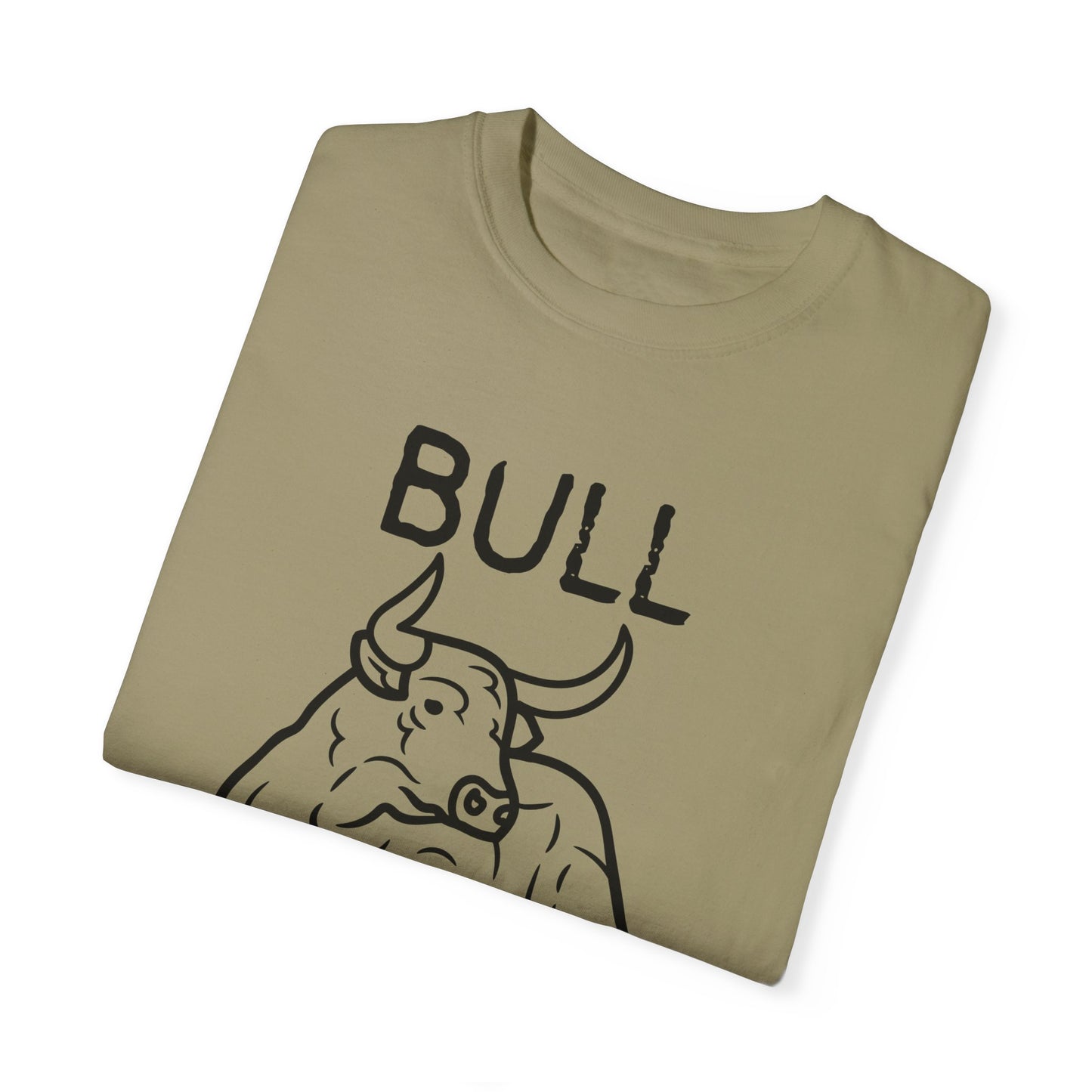 Funny Unisex Bull Shirt - Comfy Garment-Dyed Tee for Casual Wear