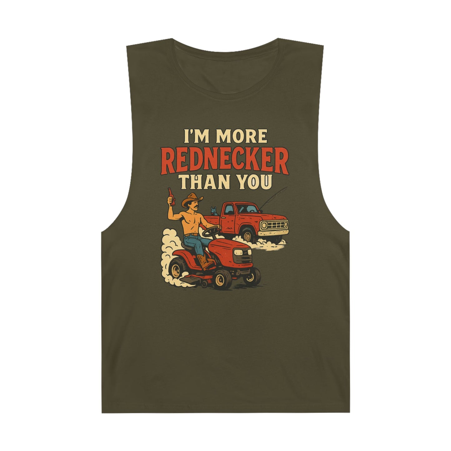 Funny Redneck Tank Top - Unisex Humor Shirt, Country Style, Summer Casual Wear, Gift for Farmers, Outdoorsy Events