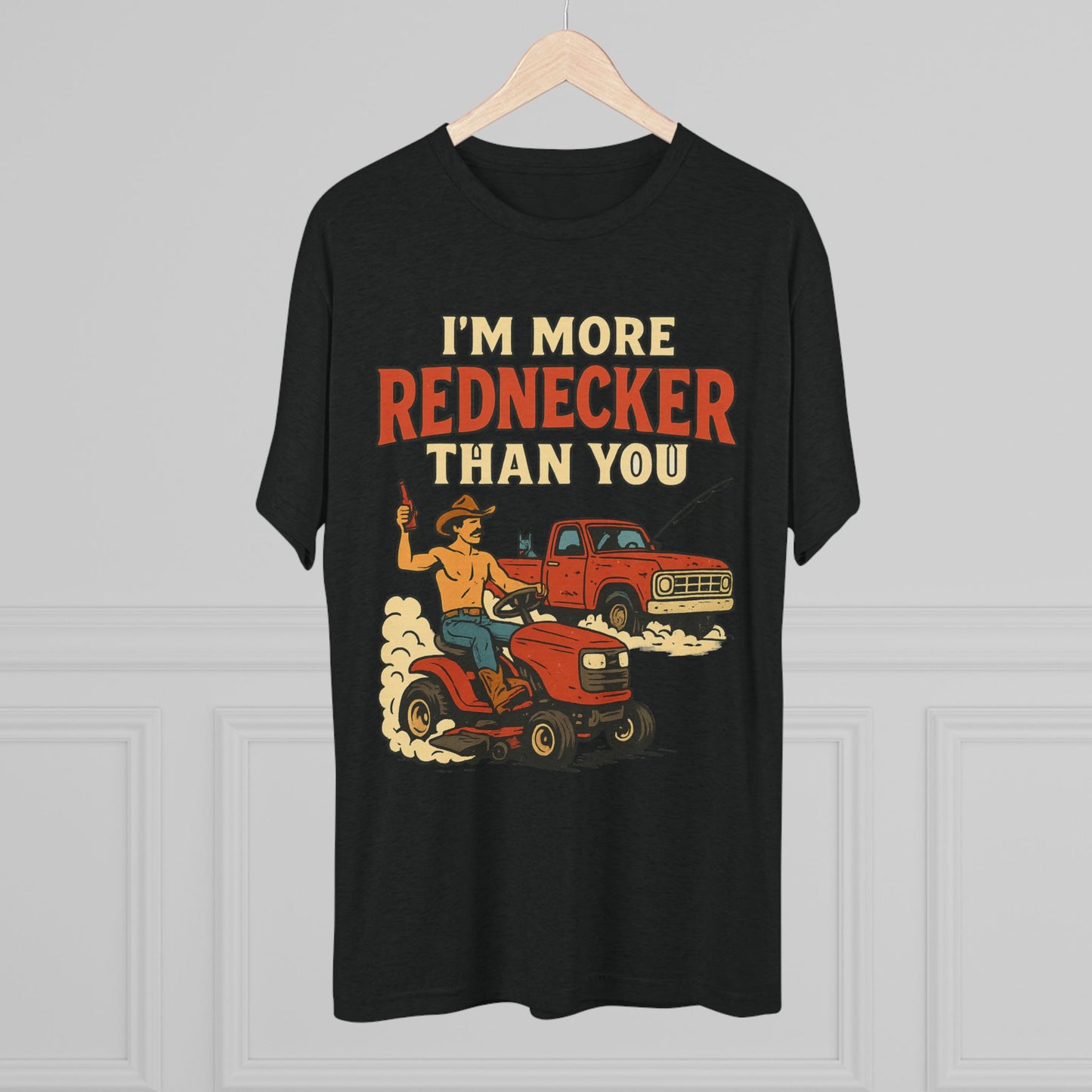 Rednecker Humor Crew Tee, Funny T-Shirt for Country Lovers, Unisex Graphic Shirt, Gift for Farmers, Outdoorsy Style Tee