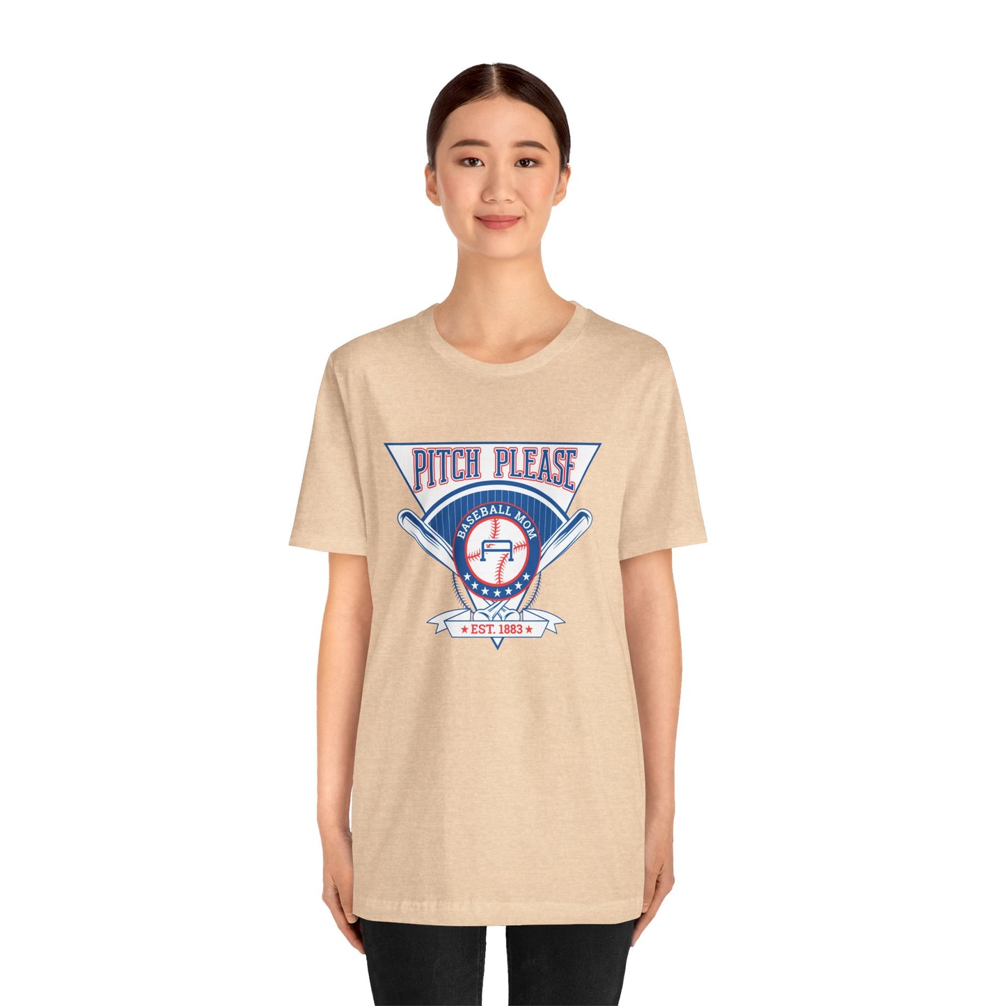 Vintage Baseball Graphic Tee - "Pitch Please" Unisex Jersey Shirt