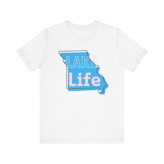 Missouri Lake Life Unisex Jersey Tee | Summer Shirt, Vacation Wear, Casual Outfit, Nature Lover Gift, Lake House Apparel