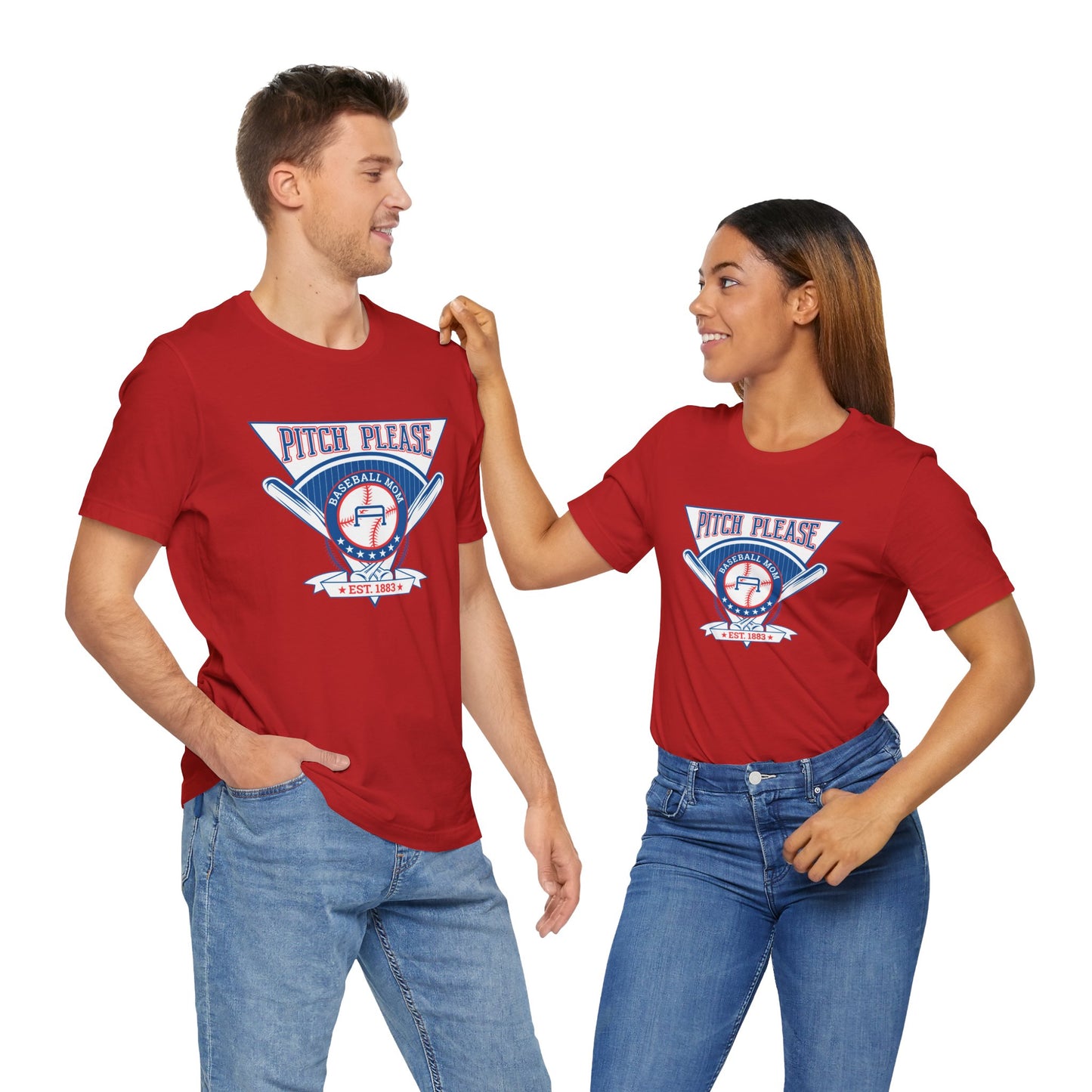 Vintage Baseball Graphic Tee - "Pitch Please" Unisex Jersey Shirt