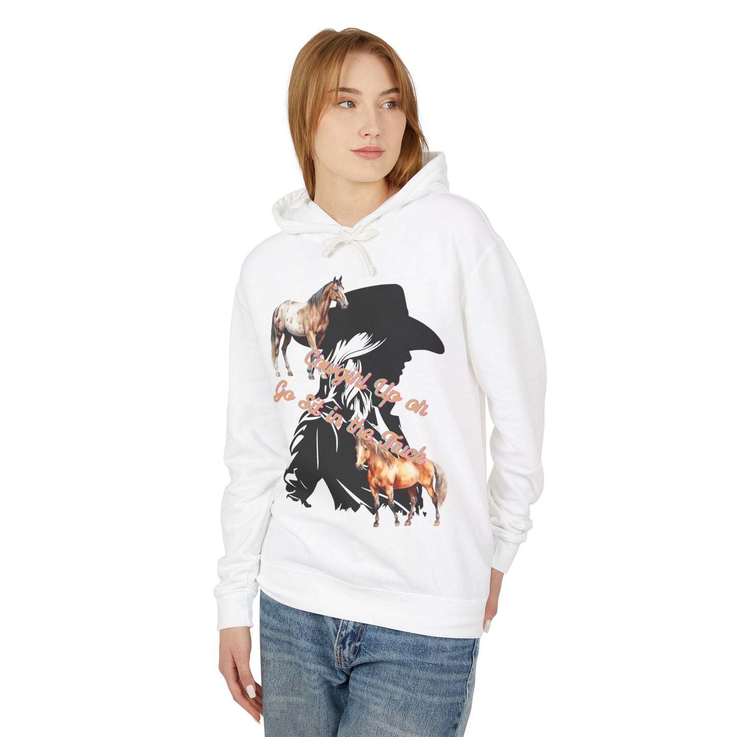 Cowboy Adventure Unisex Lightweight Hooded Sweatshirt - Perfect Gift for Horse Lovers, Western Style Apparel, Cozy Hoodies, Farm Life [...]