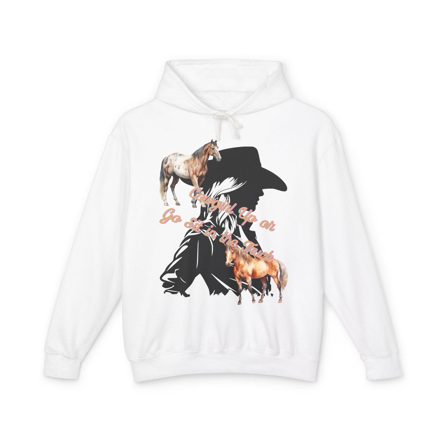 Cowboy Adventure Unisex Lightweight Hooded Sweatshirt - Perfect Gift for Horse Lovers, Western Style Apparel, Cozy Hoodies, Farm Life [...]