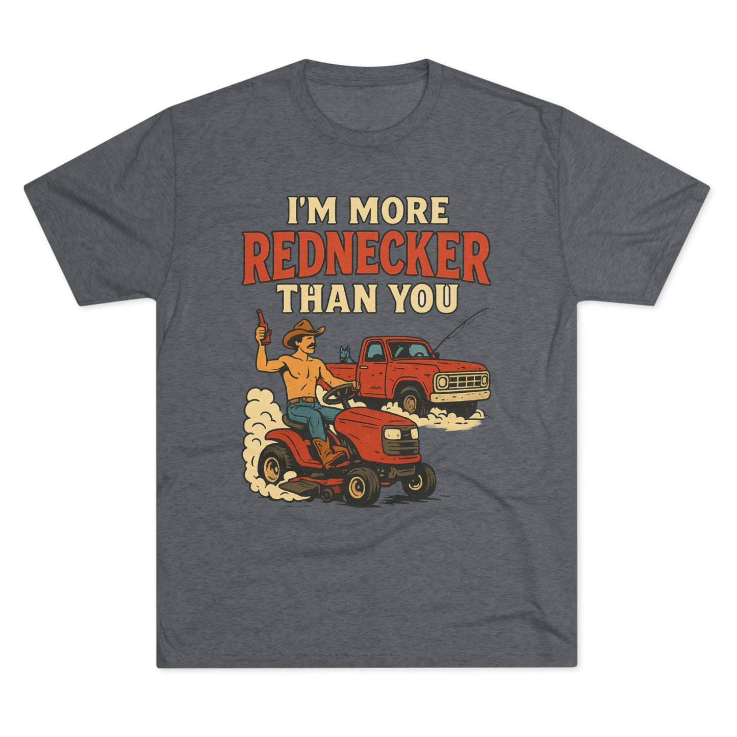 Rednecker Humor Crew Tee, Funny T-Shirt for Country Lovers, Unisex Graphic Shirt, Gift for Farmers, Outdoorsy Style Tee