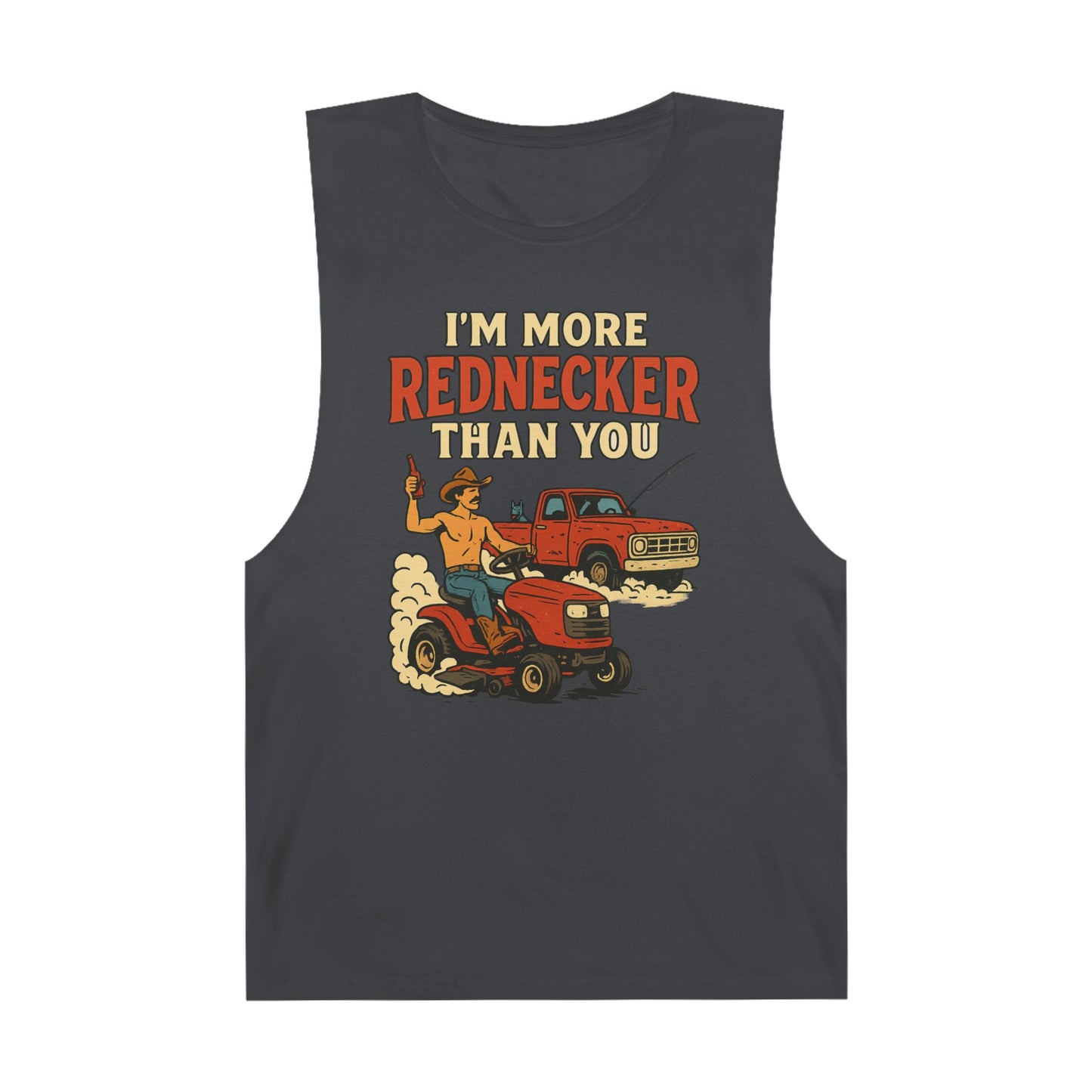 Funny Redneck Tank Top - Unisex Humor Shirt, Country Style, Summer Casual Wear, Gift for Farmers, Outdoorsy Events