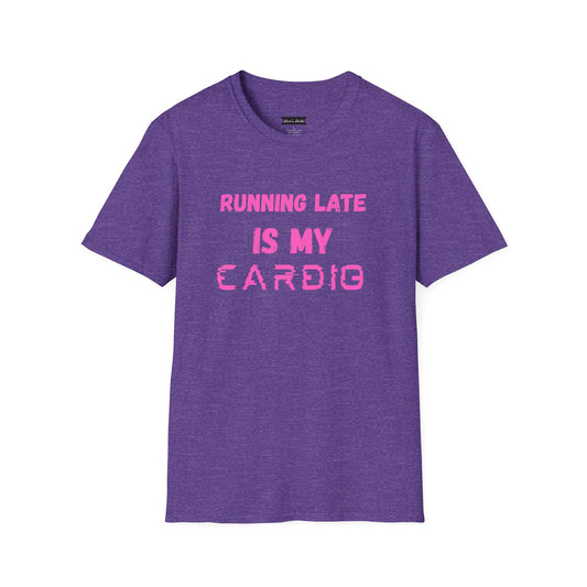 Funny Running Late Unisex T-Shirt - Softstyle Casual Tee
