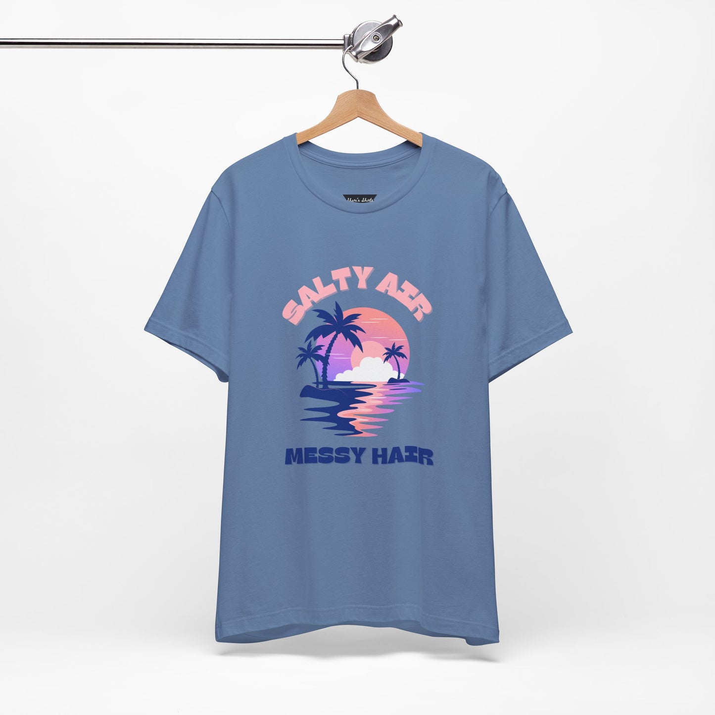 Salty Air Messy Hair T-Shirt - Unisex Beach Vibe Tee