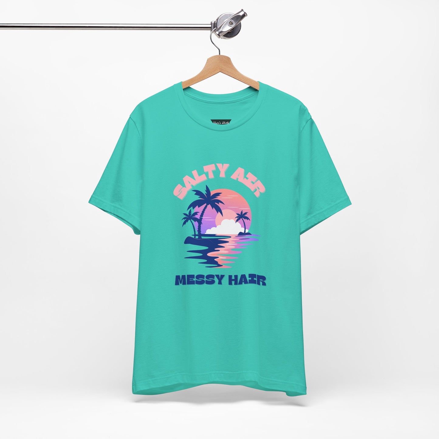Salty Air Messy Hair T-Shirt - Unisex Beach Vibe Tee