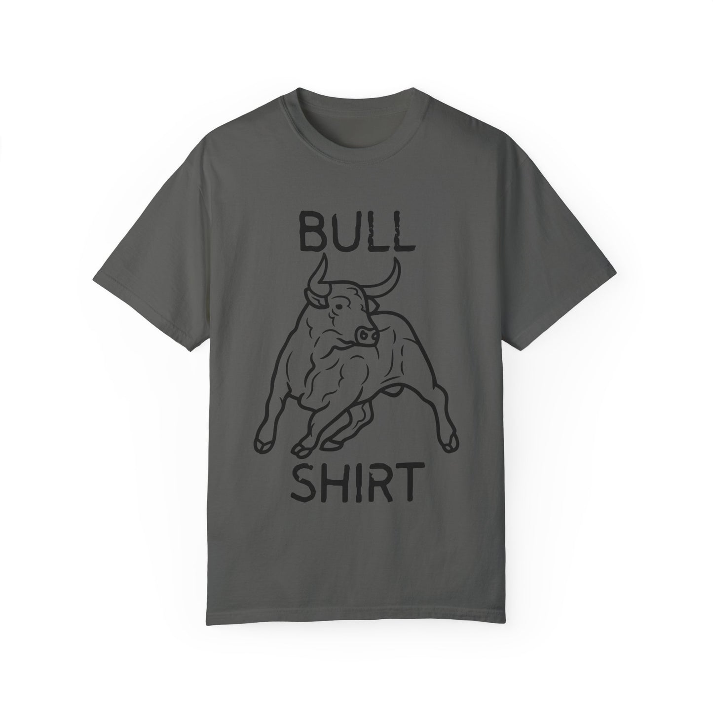 Funny Unisex Bull Shirt - Comfy Garment-Dyed Tee for Casual Wear