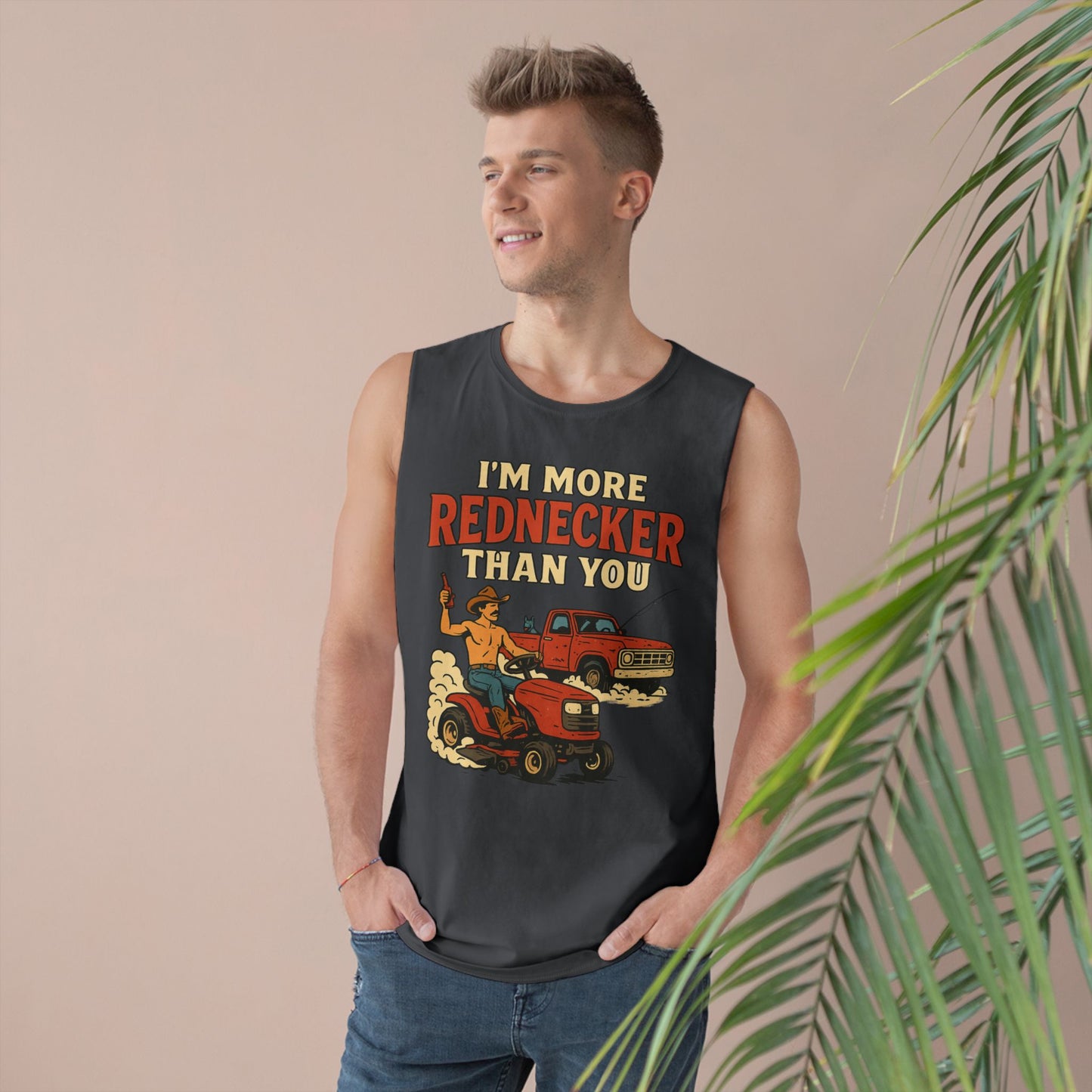 Funny Redneck Tank Top - Unisex Humor Shirt, Country Style, Summer Casual Wear, Gift for Farmers, Outdoorsy Events