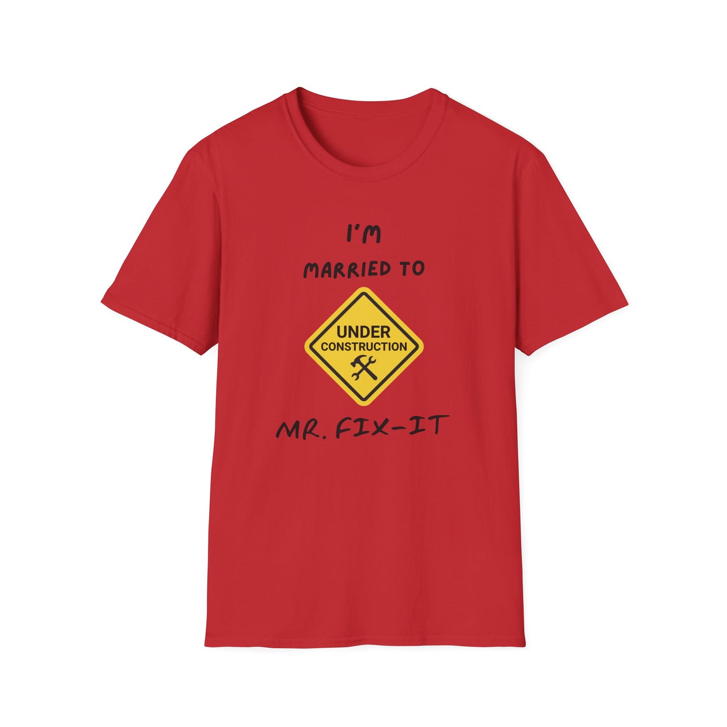 Funny Married To A Mr. Fix-It Unisex Softstyle T-Shirt