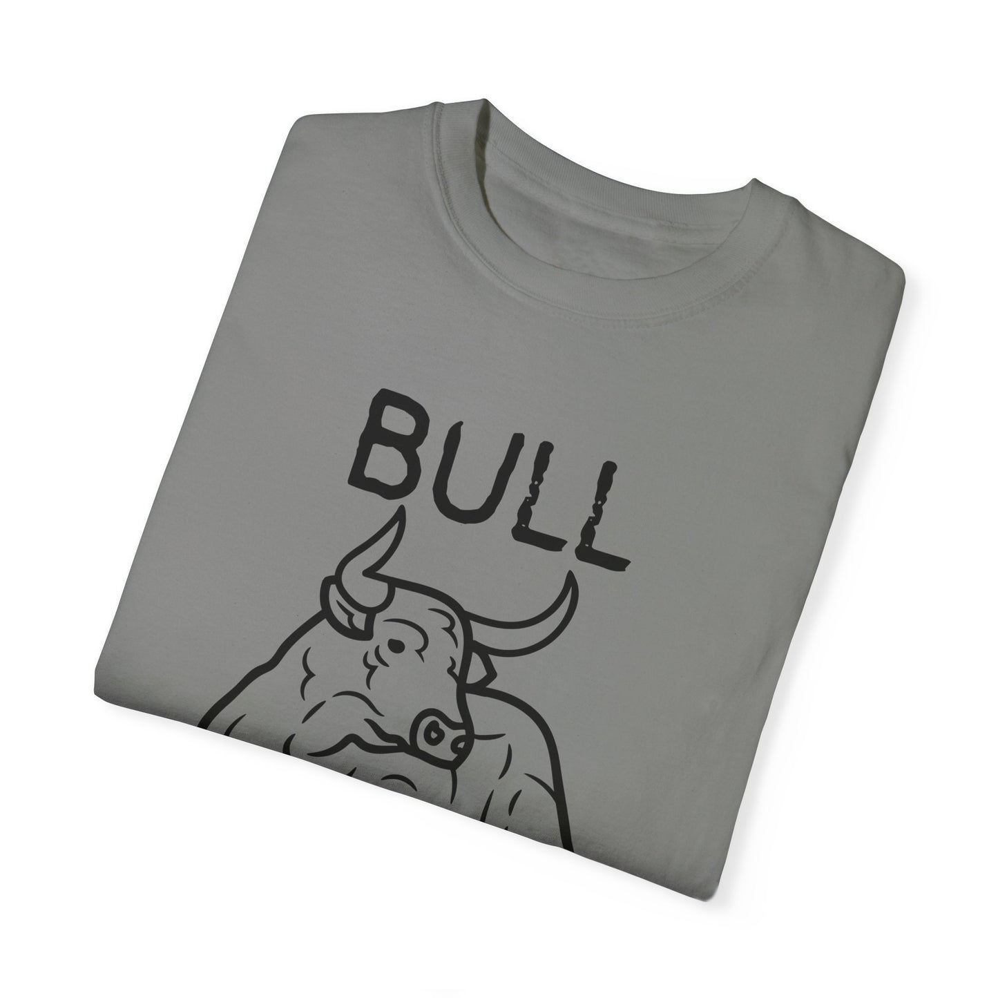 Funny Unisex Bull Shirt - Comfy Garment-Dyed Tee for Casual Wear