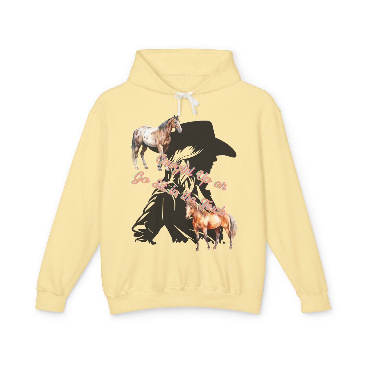 Cowboy Adventure Unisex Lightweight Hooded Sweatshirt - Perfect Gift for Horse Lovers, Western Style Apparel, Cozy Hoodies, Farm Life [...]