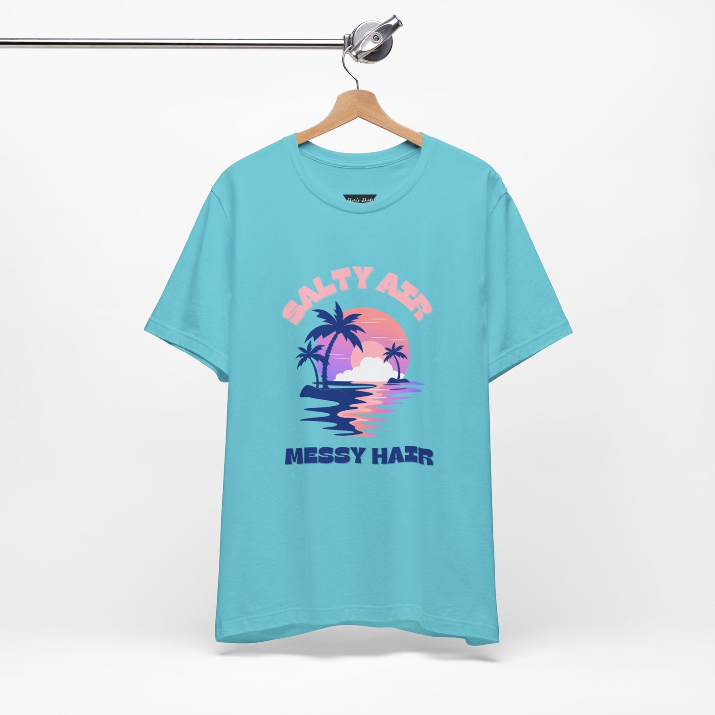 Salty Air Messy Hair T-Shirt - Unisex Beach Vibe Tee