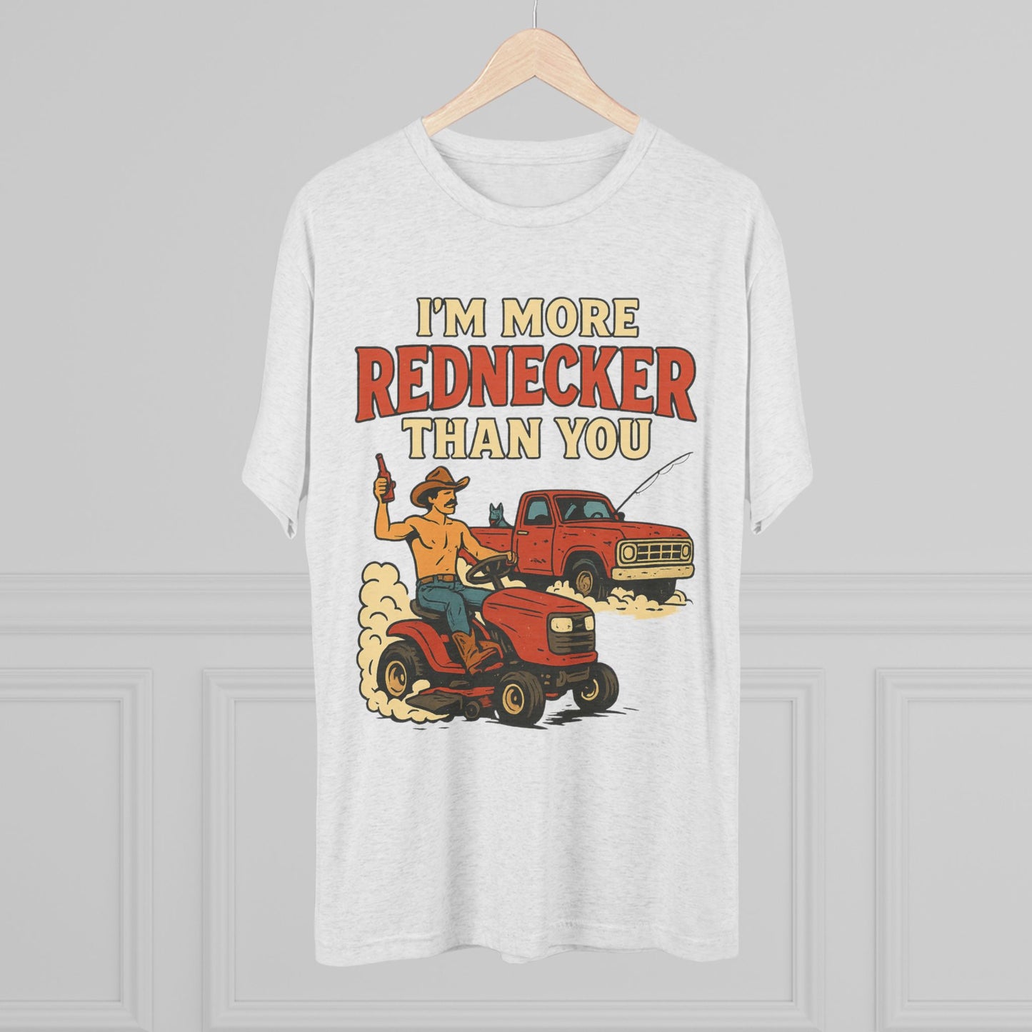 Rednecker Humor Crew Tee, Funny T-Shirt for Country Lovers, Unisex Graphic Shirt, Gift for Farmers, Outdoorsy Style Tee