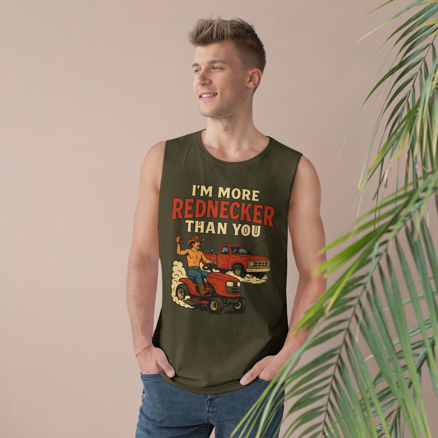 Funny Redneck Tank Top - Unisex Humor Shirt, Country Style, Summer Casual Wear, Gift for Farmers, Outdoorsy Events