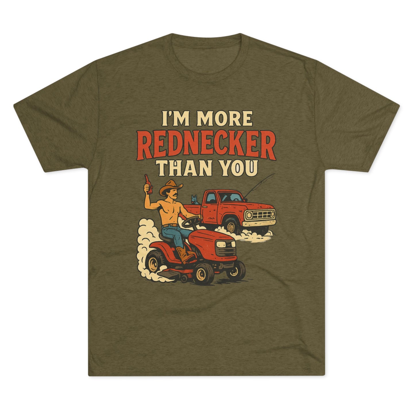 Rednecker Humor Crew Tee, Funny T-Shirt for Country Lovers, Unisex Graphic Shirt, Gift for Farmers, Outdoorsy Style Tee